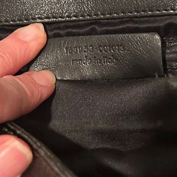 Vintage YSL Yves Saint Laurent Severine Leather Suede Tote Black & Gold ๐ฎ๐น Made - Picture 11 of 14